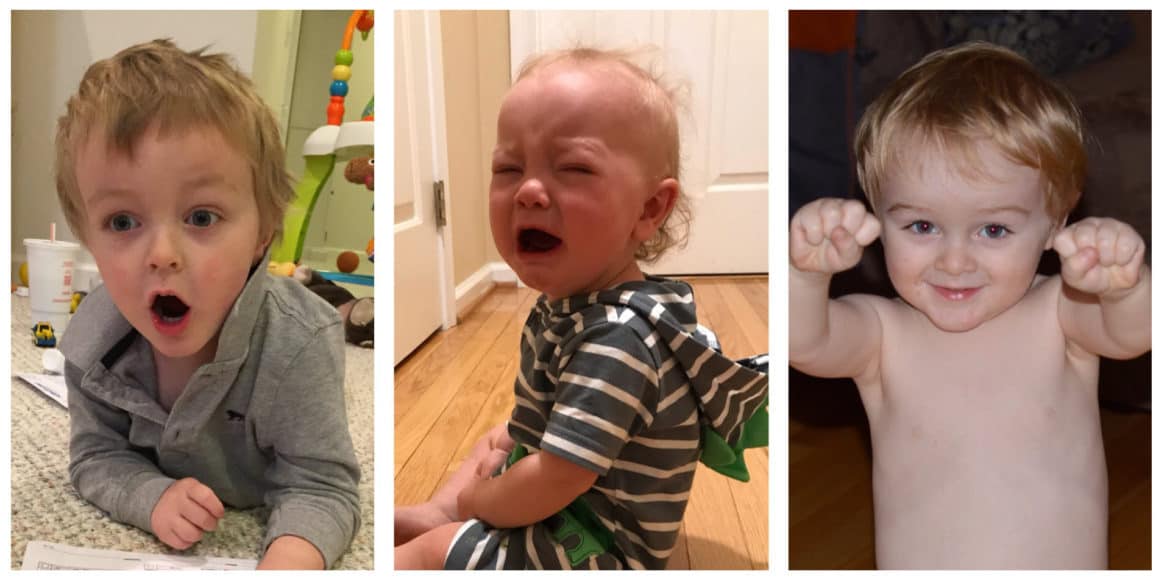 Three Crying Kids: Baby, Preschooler, Elementary Schooler