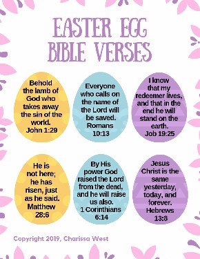 Easter Bible Verses for Kids - Free Printable Memory Verses – The Wild ...