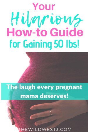 Gaining too much weight during pregnancy how to Pinterest image