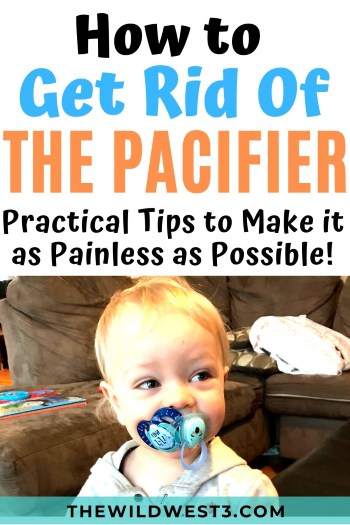 How to get rid of the pacifier pin image of a toddler with two pacifiers in his mouth