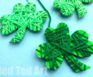 St. Patrick's Day Shamrock Fine Motor Craft for Kids