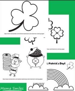 st. patrick's day coloring activity for kids images