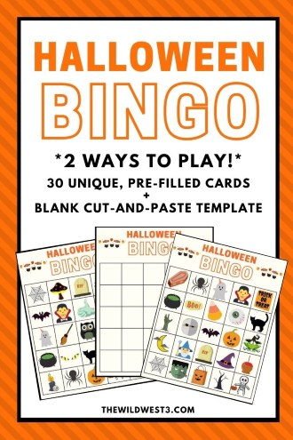Halloween Bingo Game Printables For Kids- Pre-Filled Bingo Cards ...