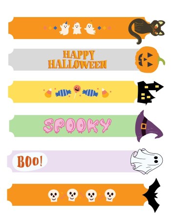 Halloween Bookmarks for kids printable thumbnail