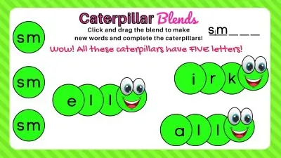 Sm Beginning Consonant Blend Activity Slide Example for first grade