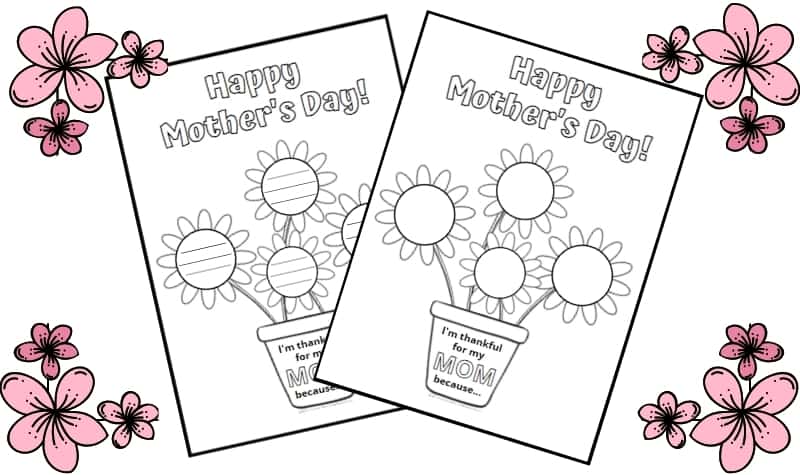 Printable Mother's Day Activity for Kindergarten and Early Elementary Kids