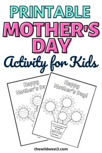 Printable Mother's Day Activity for Kindergarten and Early Elementary Kids